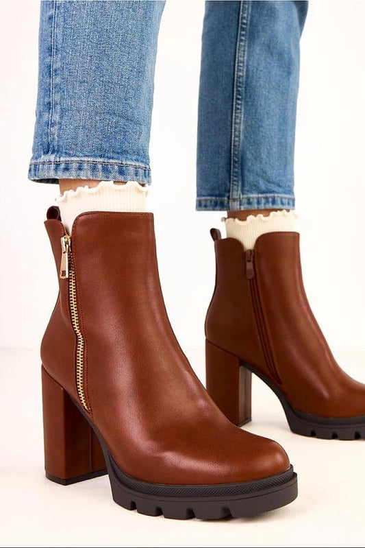  Laarsjes met hoge hak model 220577 Solea 